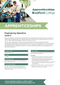 Level 2 Engineering Operative Leaflet