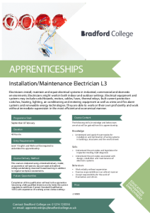 Level 3 Installation and Maintenance Electrician