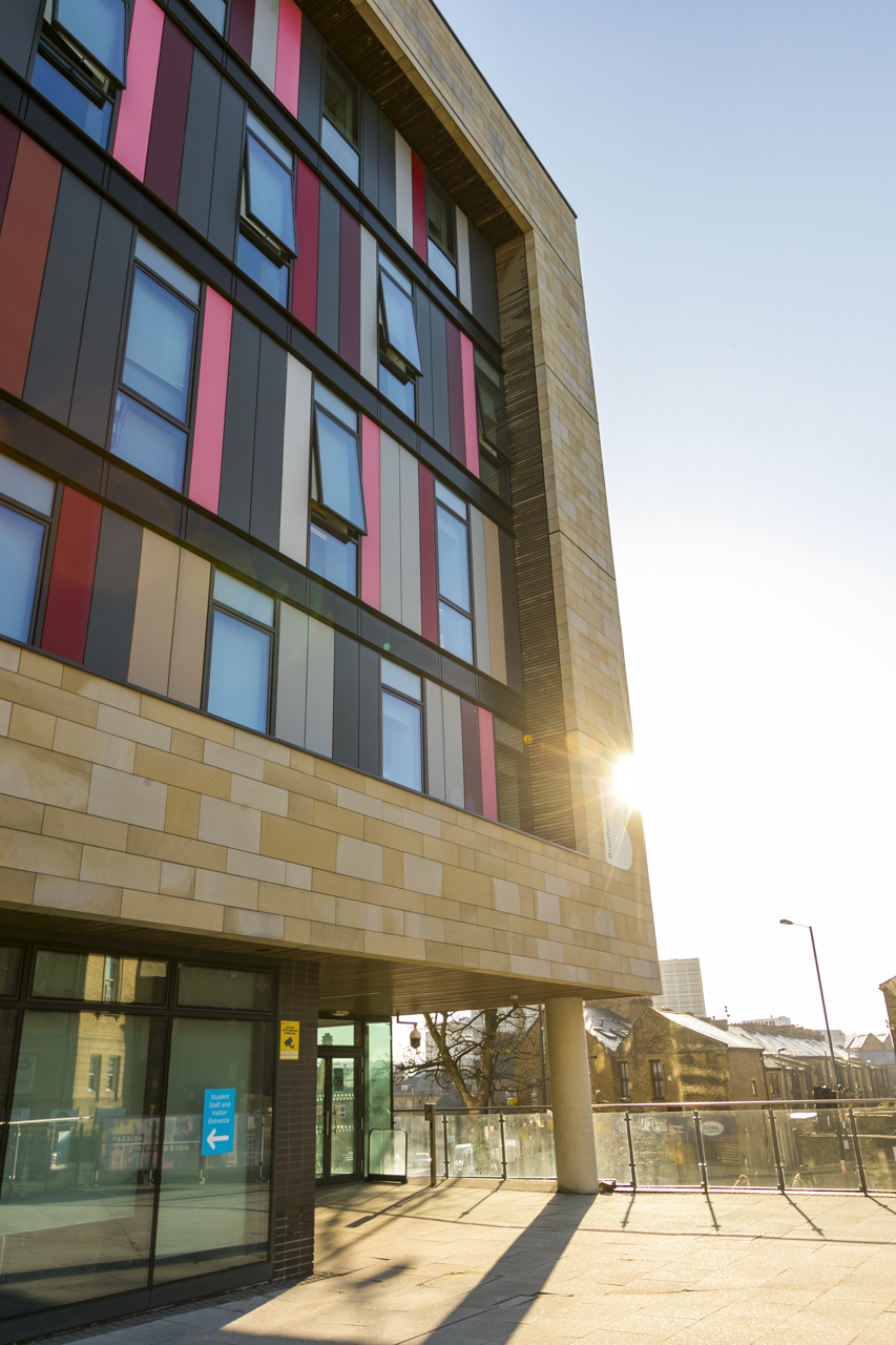 an outdoor photograph of the david hockney building