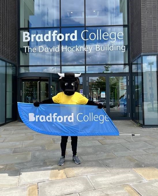 Bradford College students restore famous Bradford Bulls Mascot