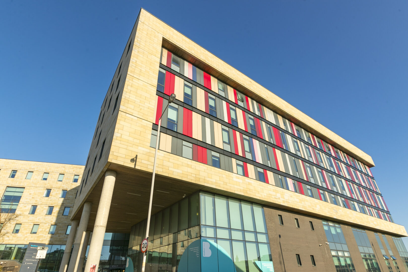 street view of the David Hockney Building at Bradford College