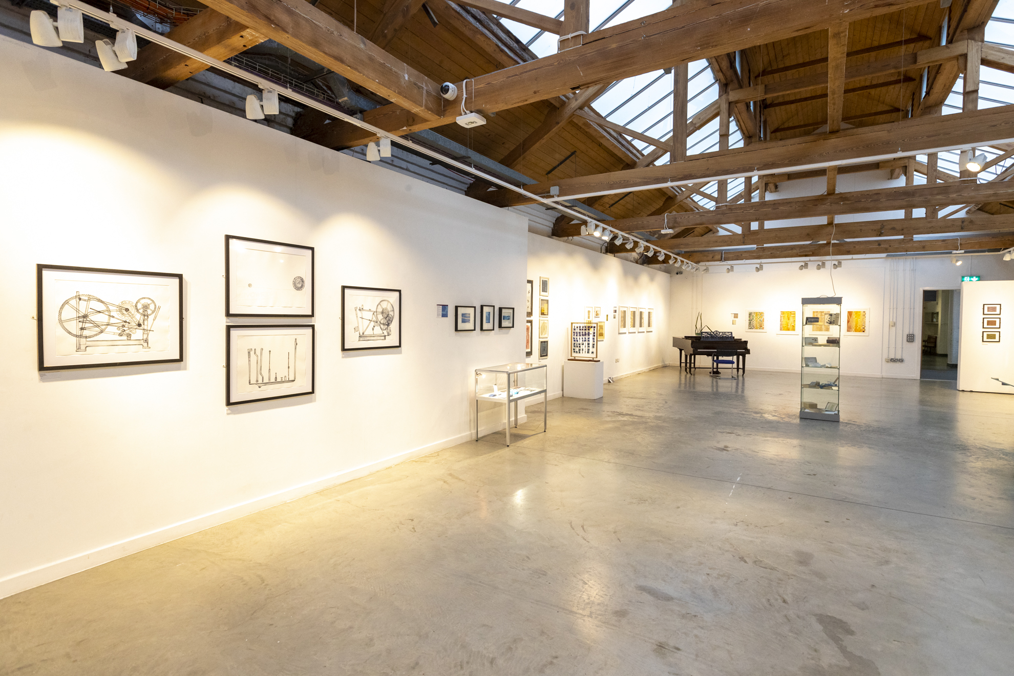 an indoor view of the dye house gallery, found in the lister building
