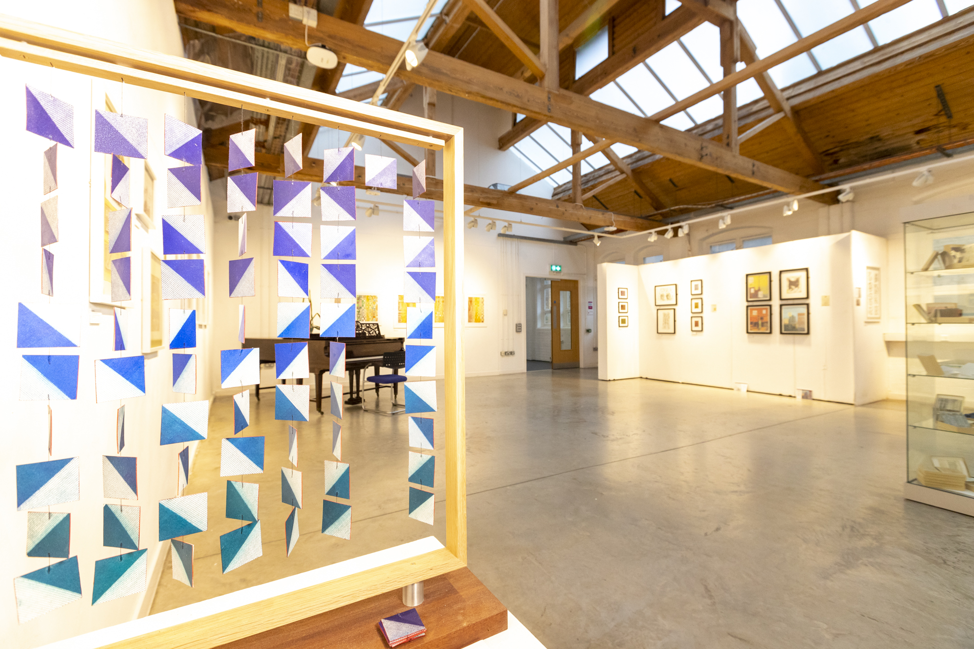 an indoor view of the dye house gallery, found in the lister building