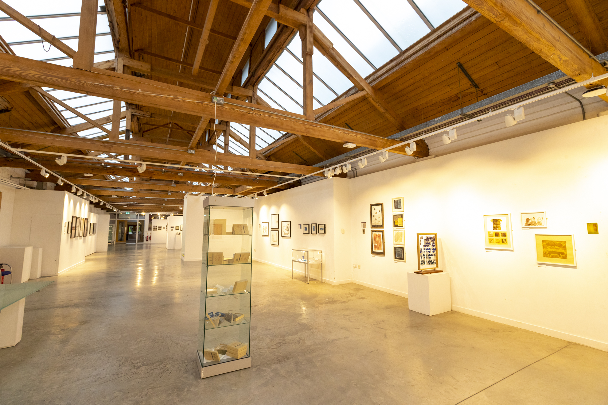 an indoor view of the dye house gallery, found in the lister building