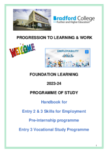 Entry Level Programme Handbook