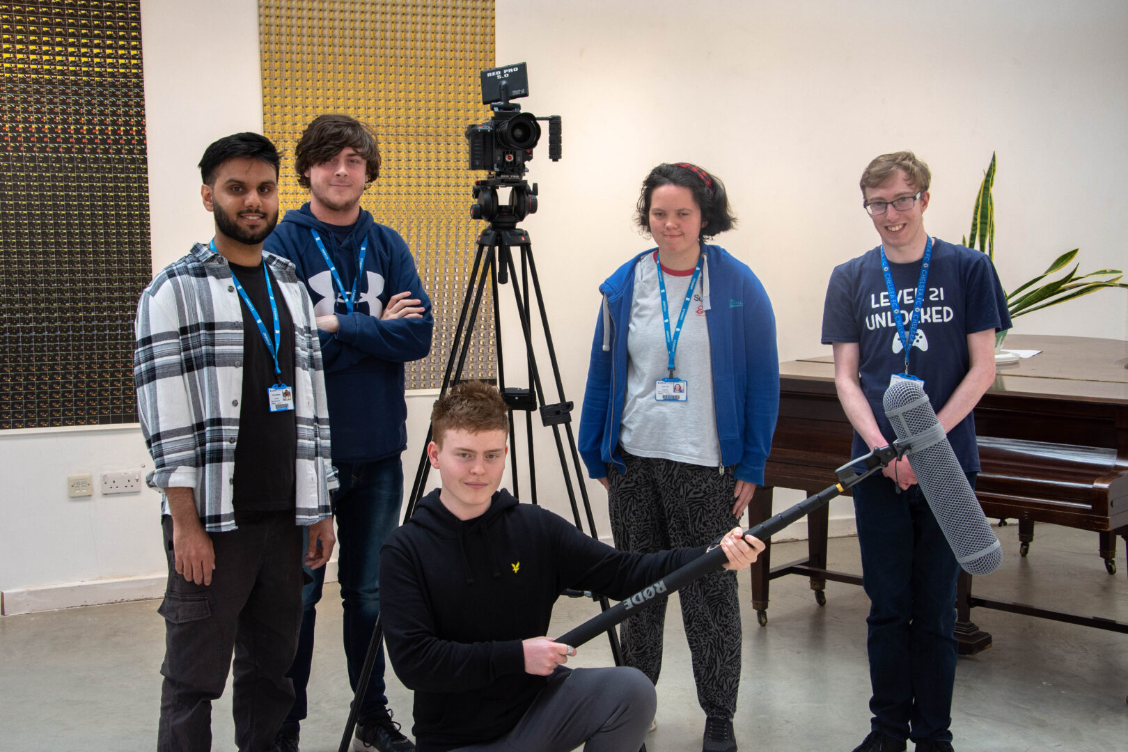 FdA Film and Media Production students Haider, Jack, Daisy, and Matt