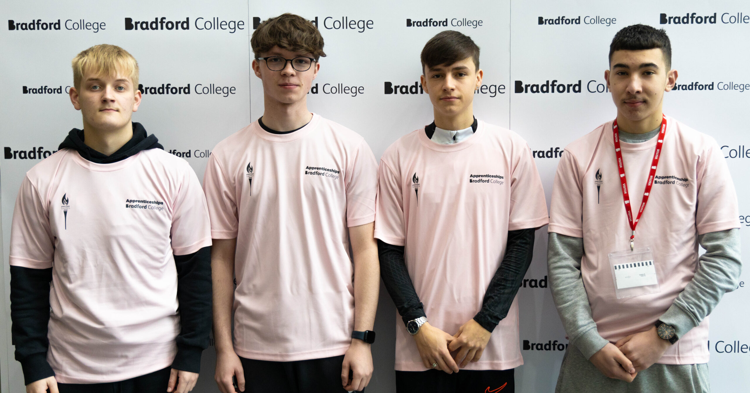 the crowther and shaw team at the bradford college apprenticeship games