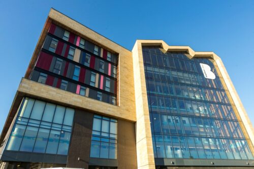 the exterior of the david hockney building