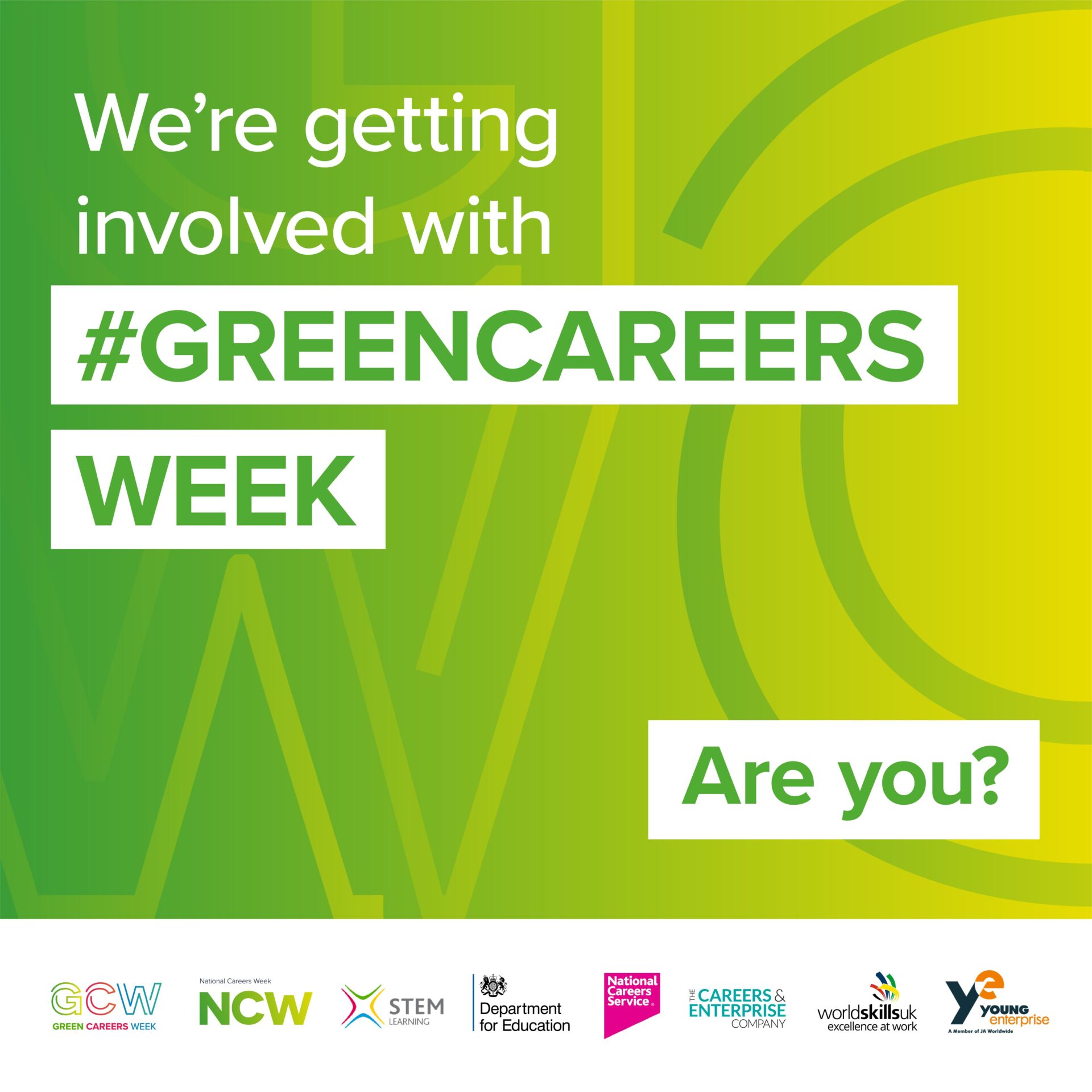 We're getting involved with #GreenCareersWeek - are you?