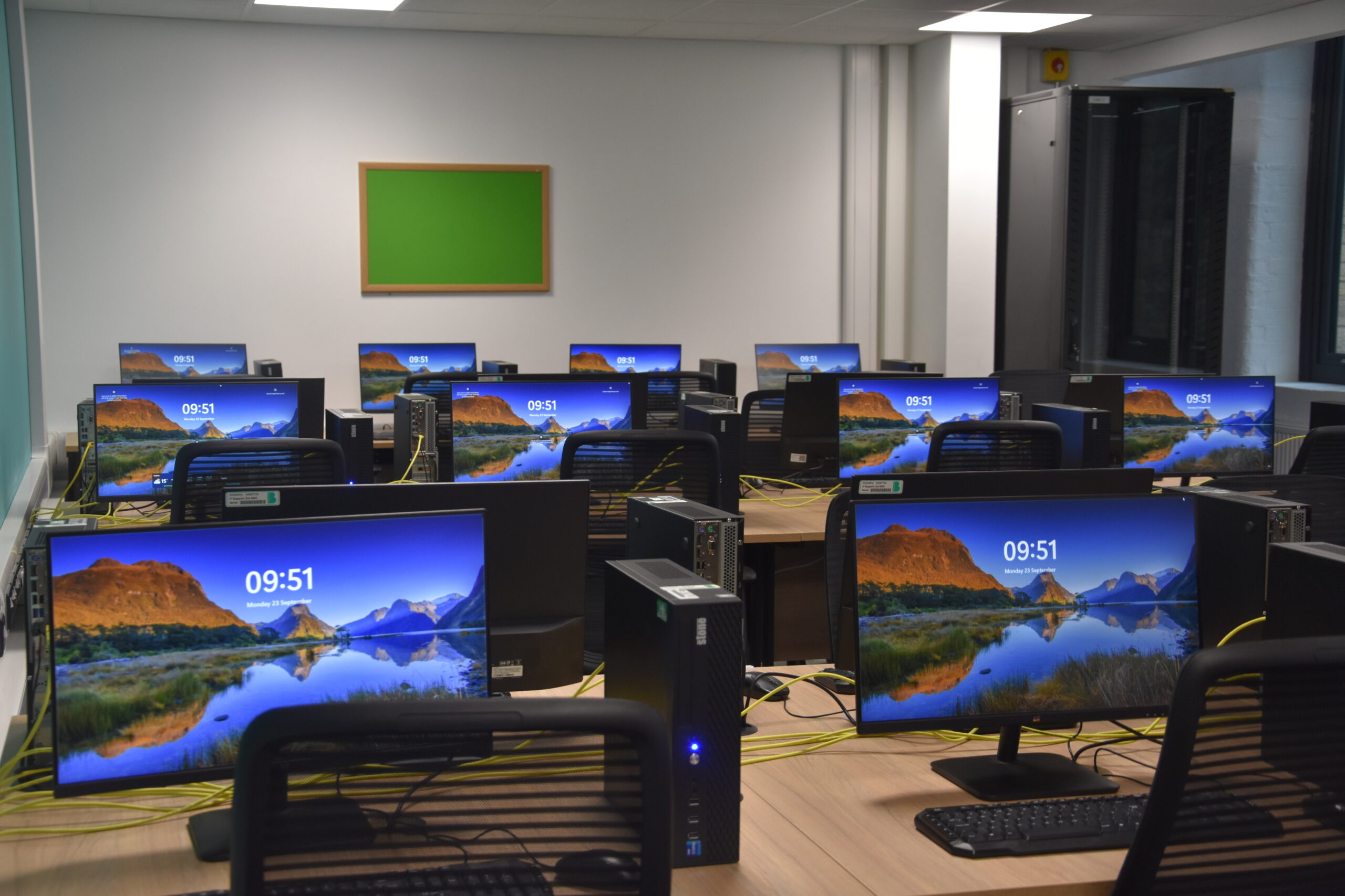 One of the IT labs at Garden Mills
