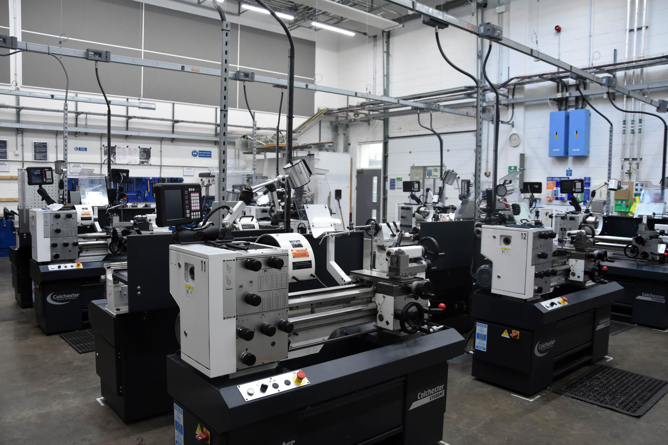 An image of the engineering workshops at Bradford College