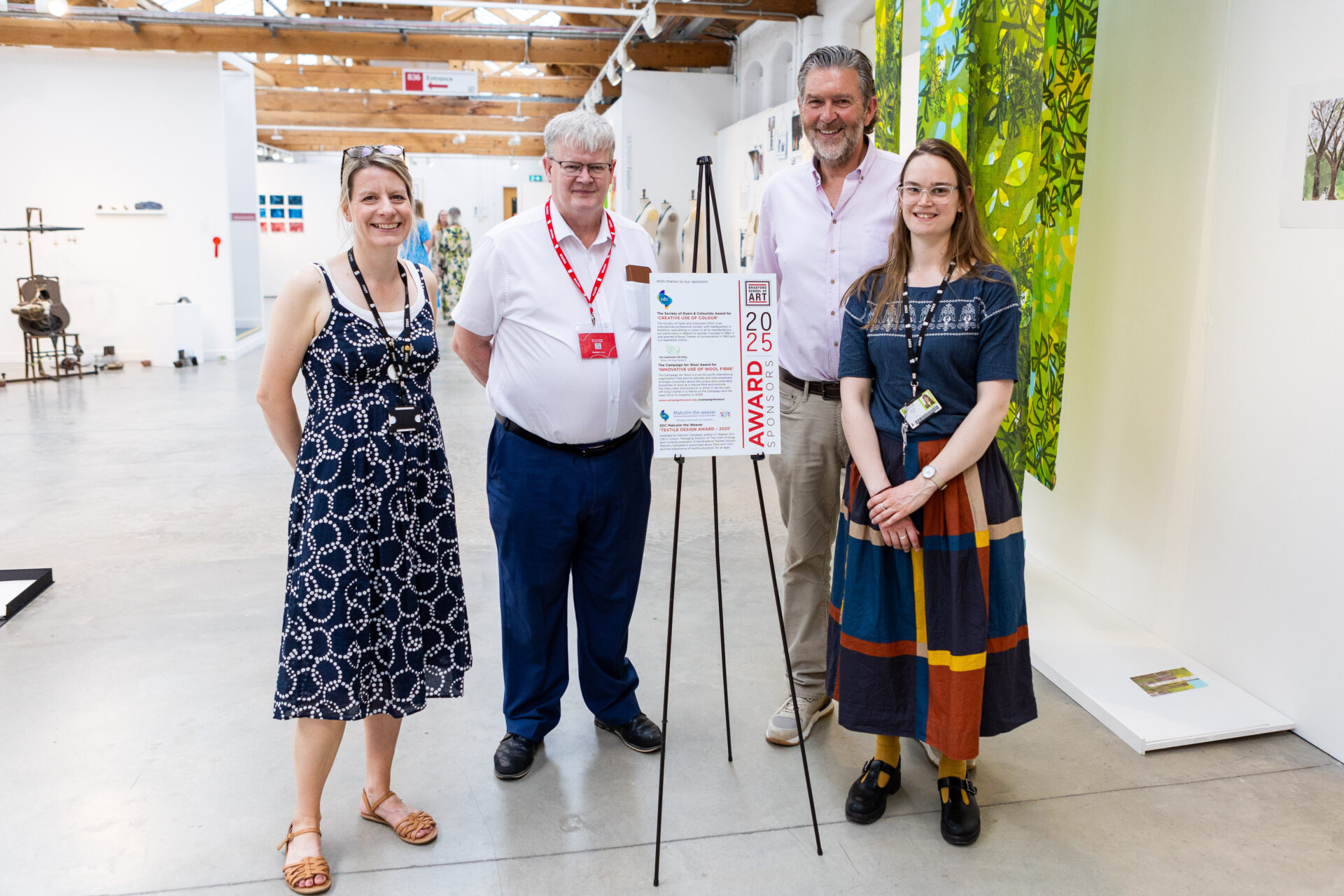 Students work at Bradford School of Art Summer Show 2025