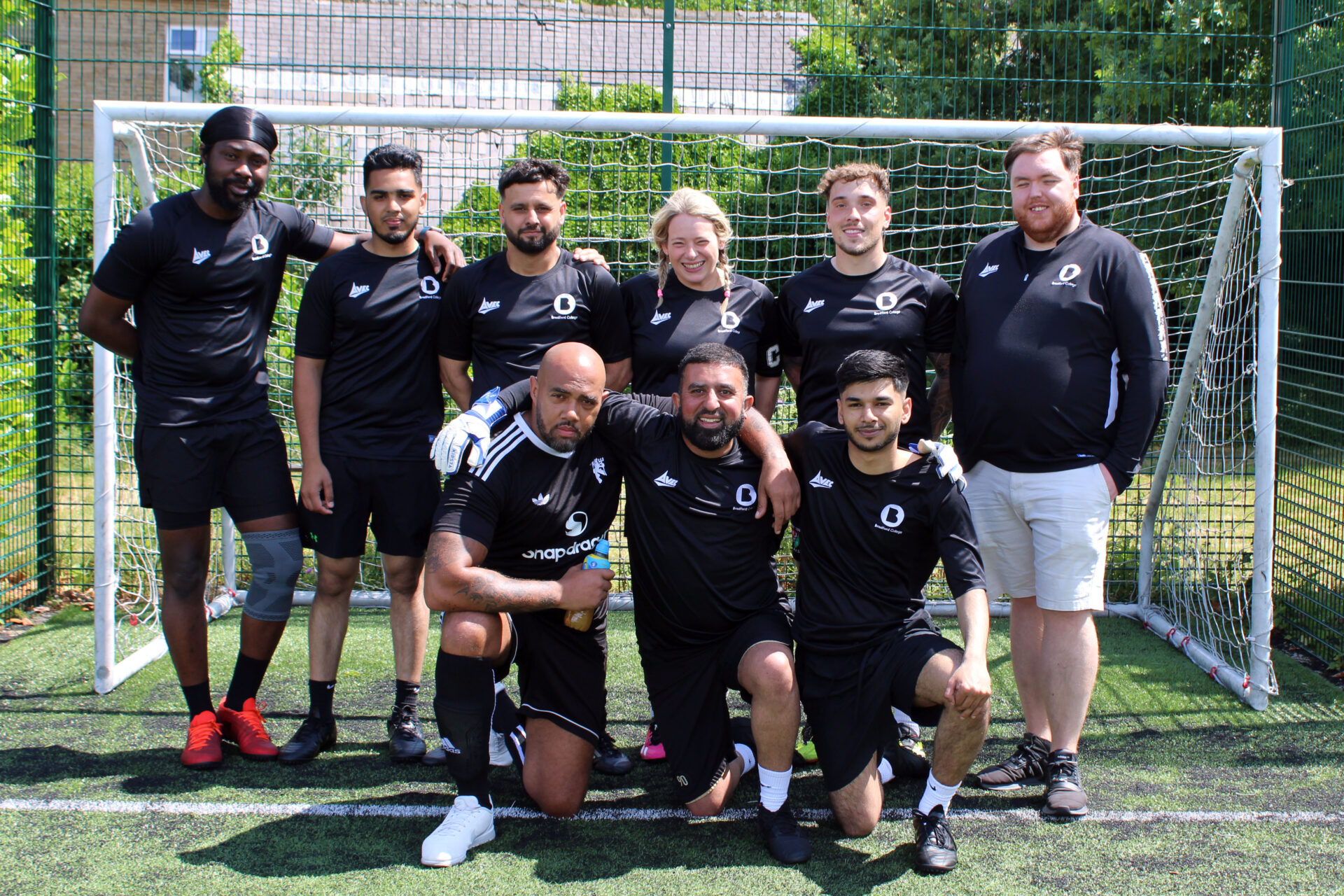 An image of Football Team for Bradford College Staff Sports Day