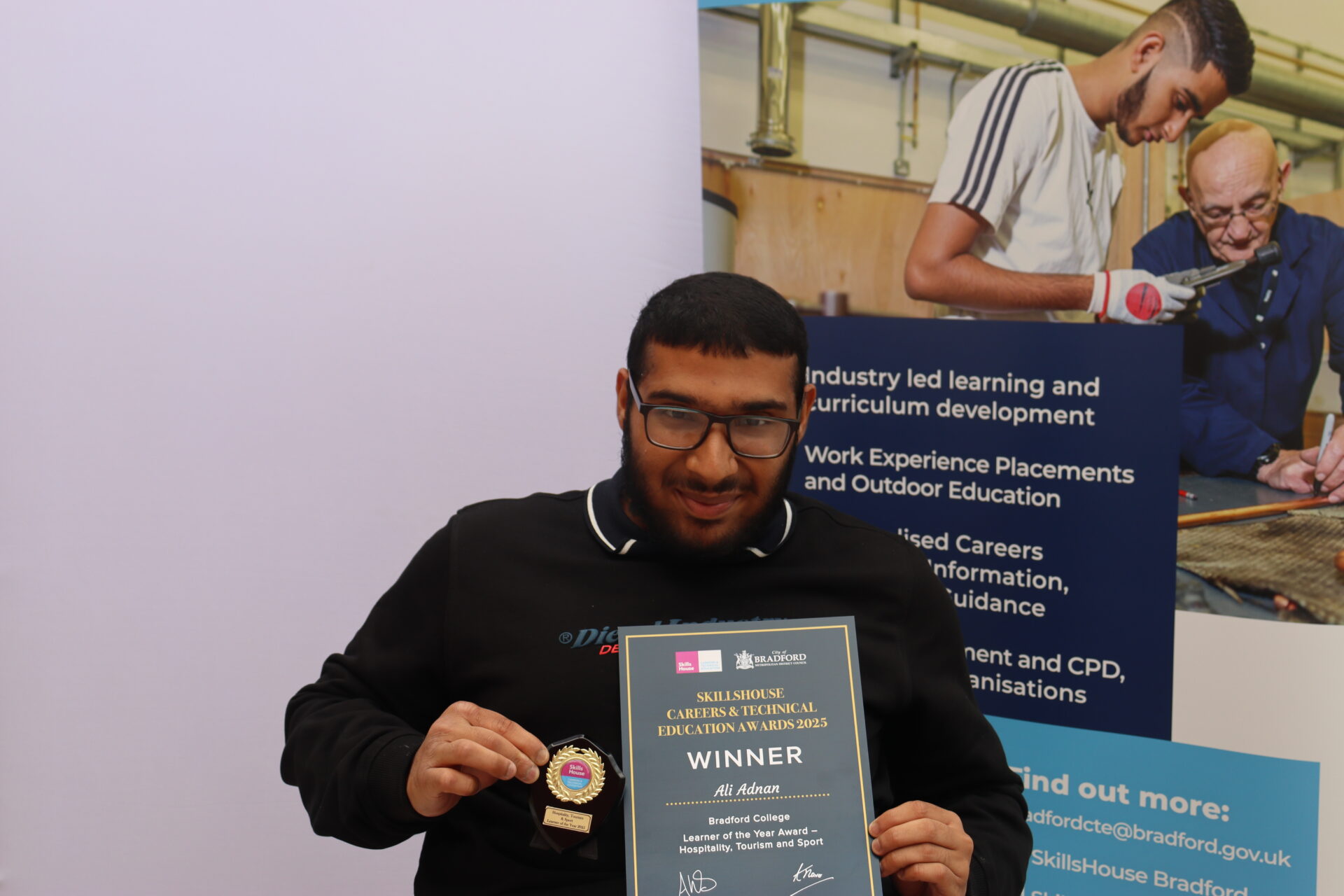 An image of the CTE Award Winner