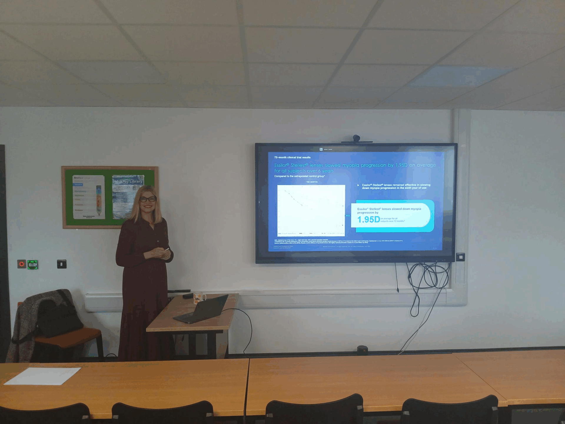 Inspiring Industry Insights: Bradford College Welcomes EssilorLuxottica Speaker to Engage BSs Optometry Students