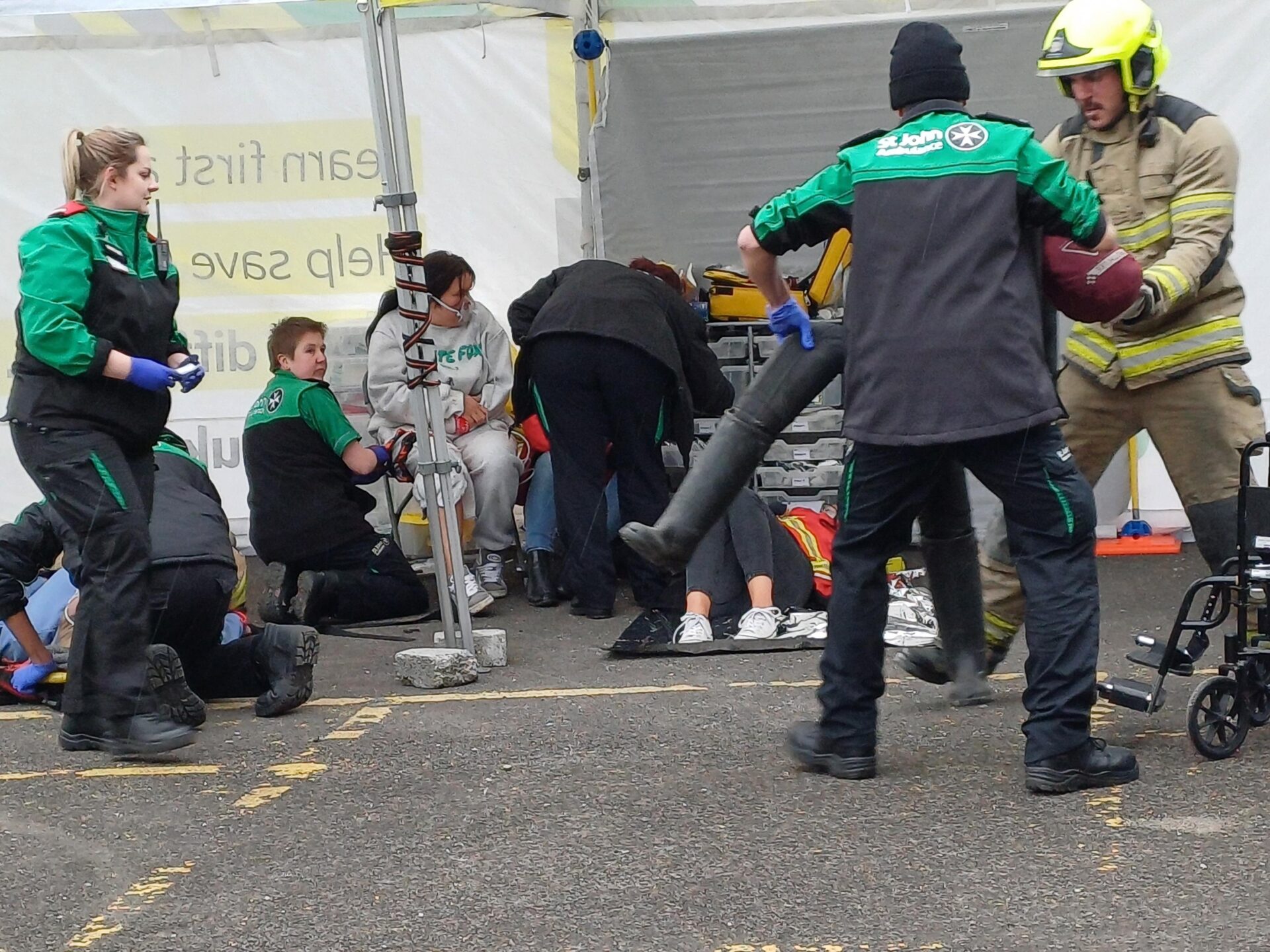 Bradford College Students Support Emergency Services in Mass Casualty Simulation