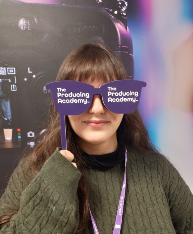 Art & Design Alumni Jessica Faradoon at the Producing Academy.