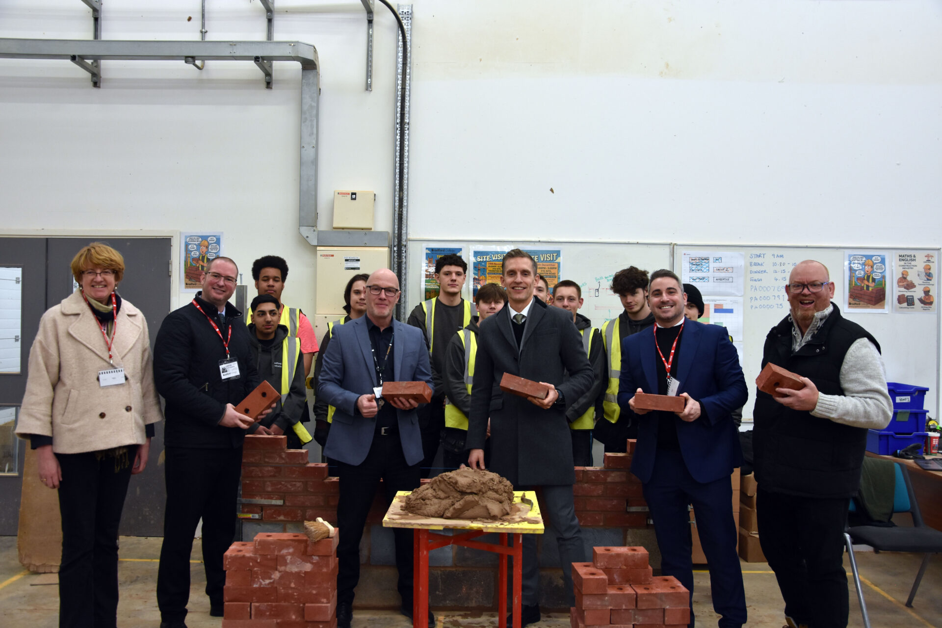 Bradford College Receives 18,000 Brick Donation from Persimmon Homes to Support Brickwork Students
