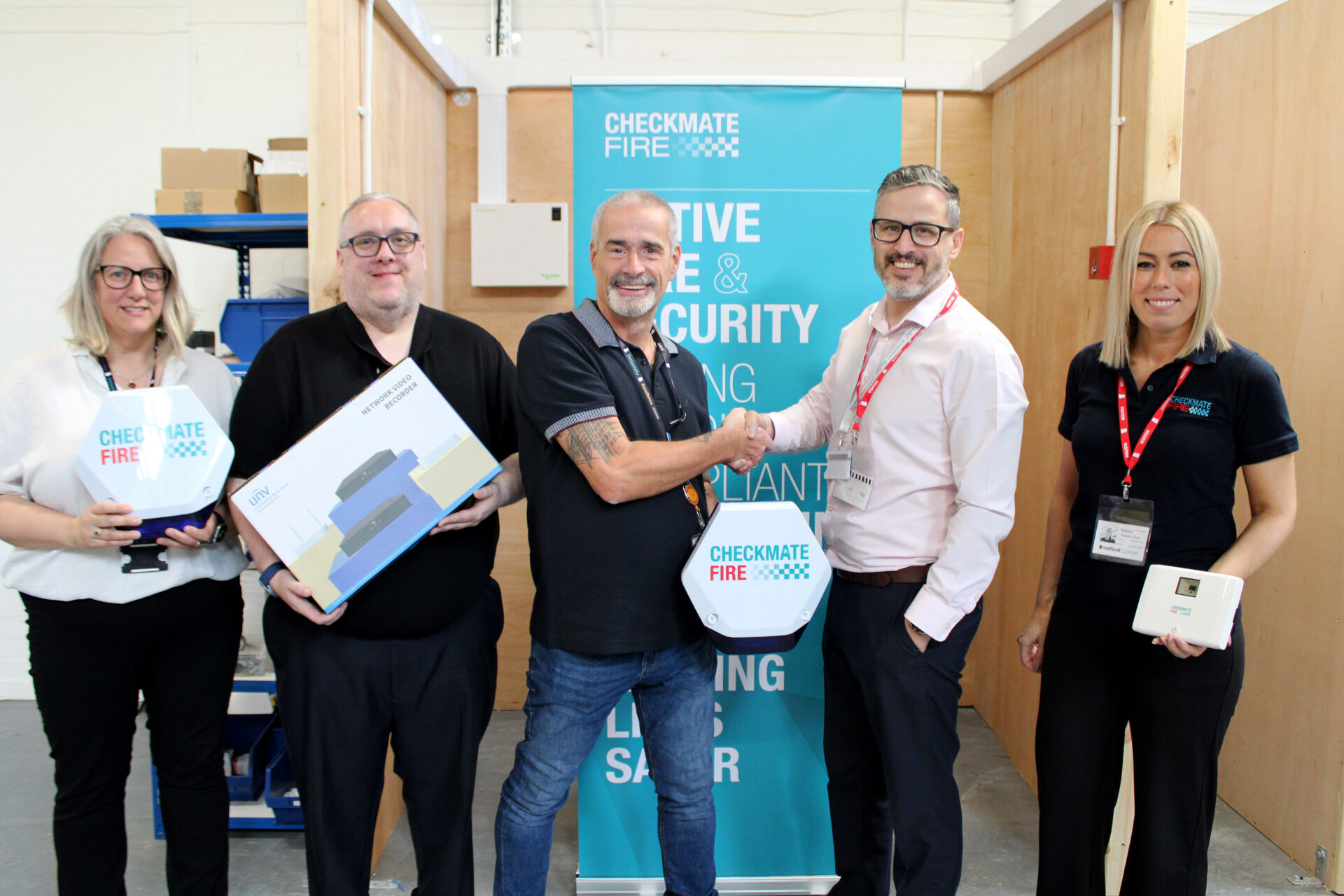 £3,500 Worth of Industry Equipment donated to Bradford College by Checkmate Fire 